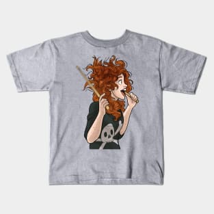 Wren's Drummer Hair Kids T-Shirt